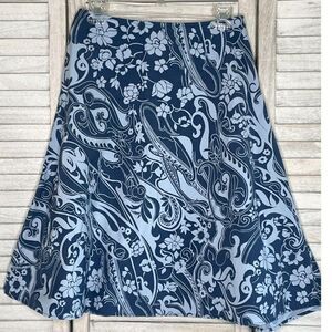 The Limited Skirt Blue Floral Size 4
